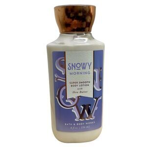 NEW Bath and Body Works SNOWY MORNING Body Lotion Shea Butter 8 oz Moisturizer
